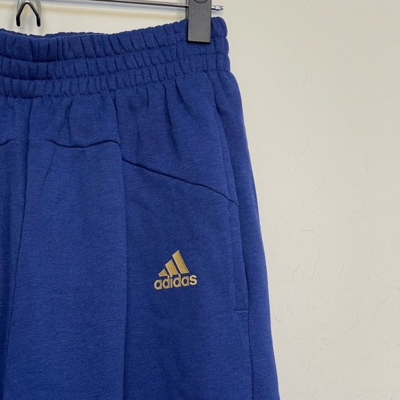 Adidas ESSENTIALS WARM GOLDEN LOGO PANTS size small - Picture 5 of 10